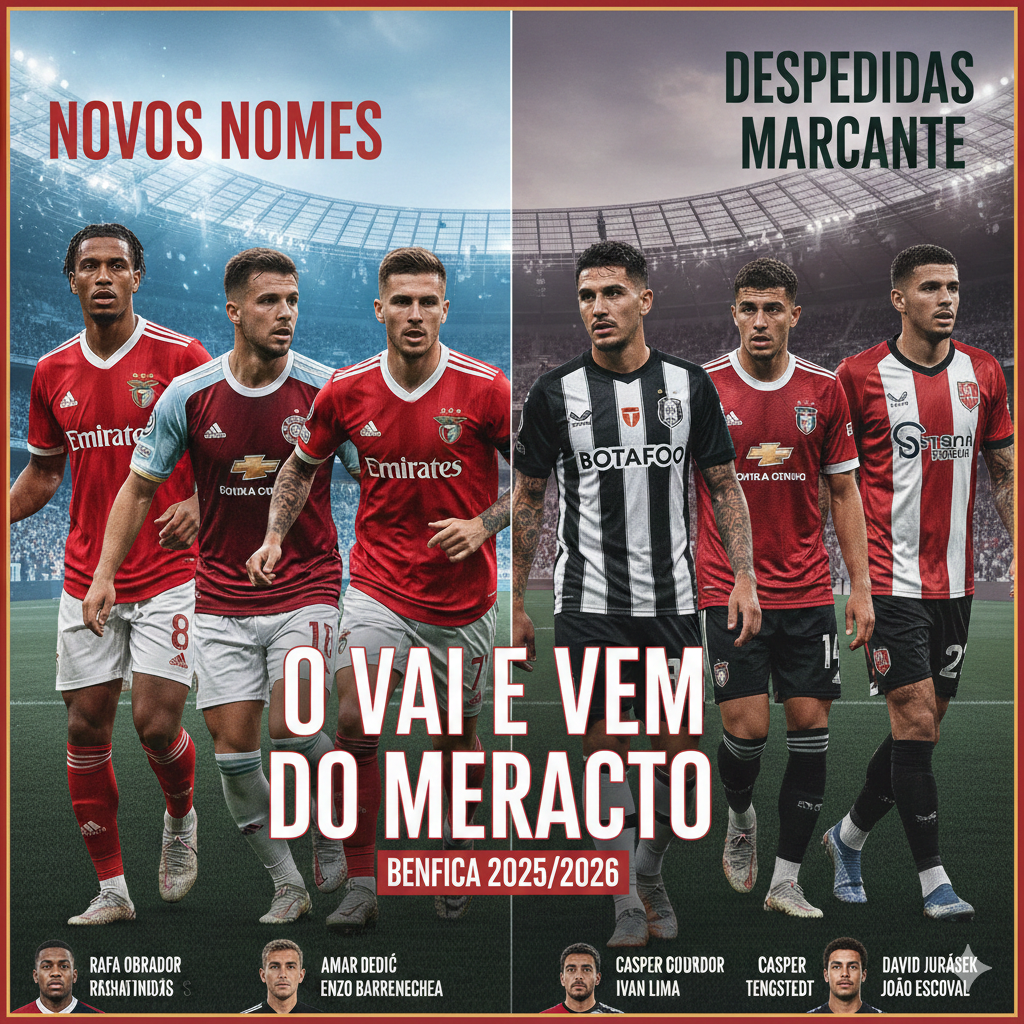 O Vai e Vem do Mercado: Novos Nomes no Benfica e Despedidas Marcantes