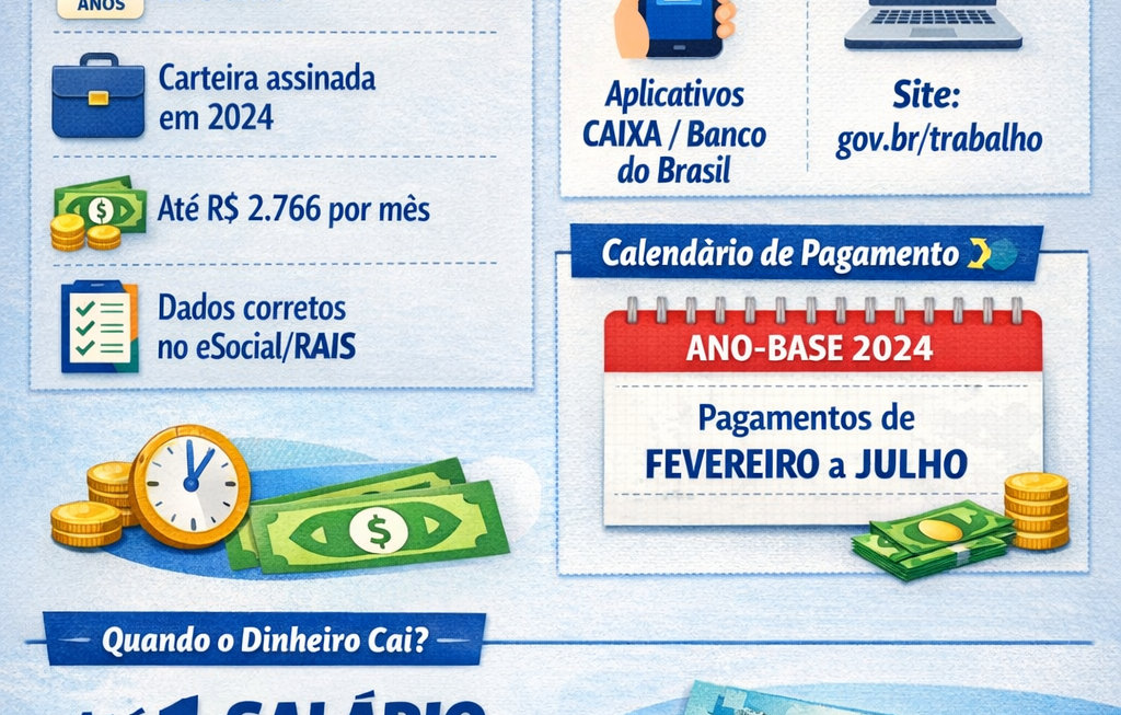 Abono PIS/Pasep 2026: Quem Tem Direito, Como Consultar e Quando o Pagamento Cai na Conta